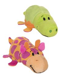 Мягкая игрушка Вывернушки 1Toy Ням-Ням Крокодильчик-Жираф 12 см