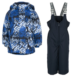Комплект куртка/брюки Huppa, цвет: синий