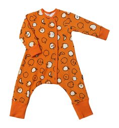 Комбинезон Bambinizon Яблоки, цвет: оранжевый