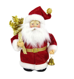 Фигурка Новогодняя сказка Дед Мороз, цвет: красный 20 см