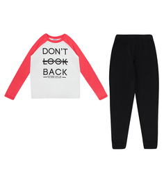 Комплект джемпер/брюки Winkiki, цвет: красный/черный