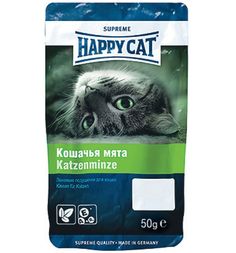 Лакомство Happy Cat для взрослых кошек подушечки для здоровых животных, кошачья мята, 50г