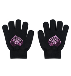 Перчатки Yo!, цвет: черный/розовый