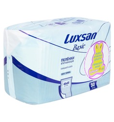 Пеленки Luxsan Basic/Norma одноразовые 40 х 60 см, 30 шт
