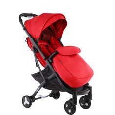 Прогулочная коляска Tommy Travel, цвет: красный