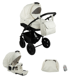 Коляска 2 в 1 Slaro Piccolo Eco, цвет: белый