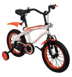 Двухколесный велосипед Capella G14BM, цвет: белый/оранжевый