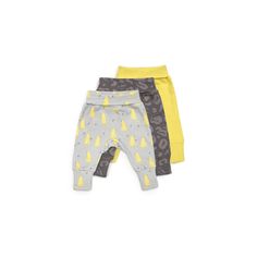 Комплект брюки 3 шт Happy Baby Дикий кот, цвет: желтый/серый