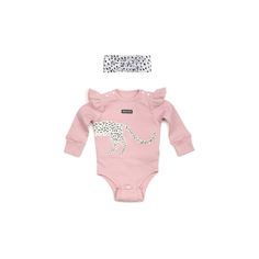 Комплект боди/повязка Happy Baby Кисуля, цвет: розовый