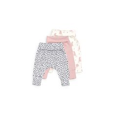 Комплект брюки 3 шт Happy Baby Кисуля, цвет: розовый/серый
