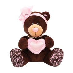 Мягкая игрушка Orange Choco&Milk Медведь девочка с сердцем 20 см