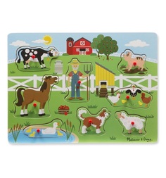 Пазл со звуком Melissa&Doug Ферма 8 элементов