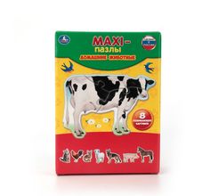 Пазл Умка Домашние животные 8 развивающих картинок карт. кор. из мгк Umka