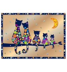 Аппликация Клеvер Семья котов КЛЕВЕР