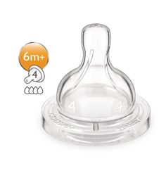 Соска Philips Avent SCF634/27 Classic+, с 6 мес, 2 шт