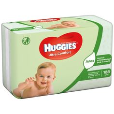 Влажные салфетки Huggies Ultra Comfort Aloe Ultra Comfort, 128 шт