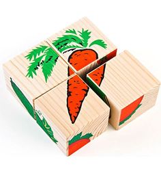 Кубики Томик Овощи (4 штуки)