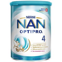 Детское молочко Nan Optipro 4 с 18 месяцев, 400 г