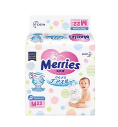 Подгузники Merries M (6-11 кг) 22 шт.