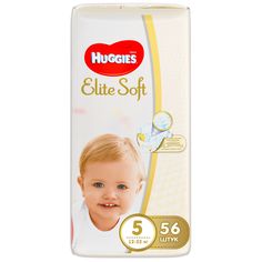 Подгузники Huggies Elite Soft 5 (12-22 кг) 56 шт.
