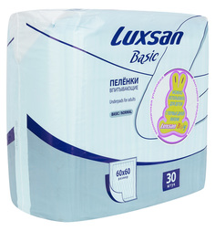 Пеленки Luxsan Basic/Norma одноразовые 60 х 60 см, 30 шт