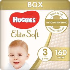 Подгузники Huggies Elite Soft 3 (5-9 кг) 160 шт.
