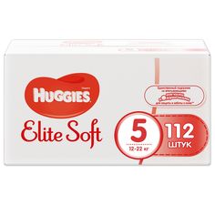 Подгузники Huggies Elite Soft 5 (12-22 кг) 112 шт.