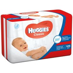 Влажные салфетки Huggies Classic Classic, 128 шт