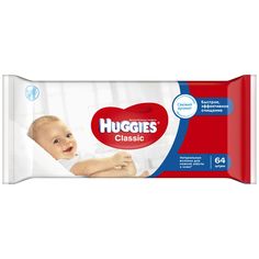 Влажные салфетки Huggies Classic Classic, 64 шт