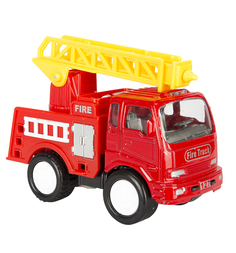 Инерционная машинка Tongde Грузовая с желтой лестницей 11 см