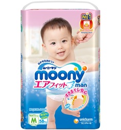 Подгузники-трусики Moony M (6-11 кг) 58 шт.