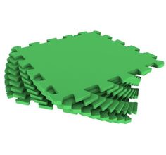 Коврик-пазл Eco-cover цвет: зеленый (9 дет.) 100 х 100 см