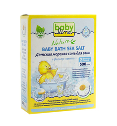 Соль для ванн Baby Line Nature морская с ромашкой, 500 гр