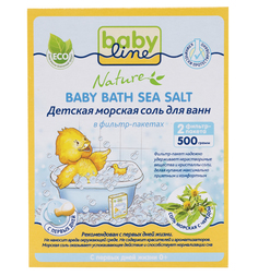 Соль для ванн Baby Line Nature морская с чередой, 500 гр