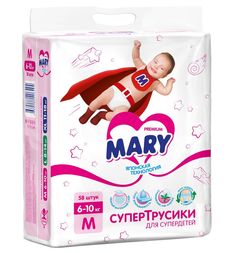 Трусики-подгузники Mary, р. 3, 6-10 кг, 58 шт