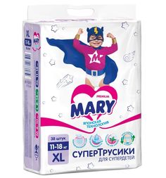 Трусики-подгузники Mary, р. 4+, 11-18 кг, 38 шт