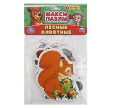 Пазл-макси Умка Лесные животные на блист. 6 фигурок Umka