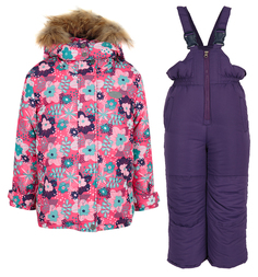 Комплект куртка/полукомбинезон Fun Time, цвет: розовый