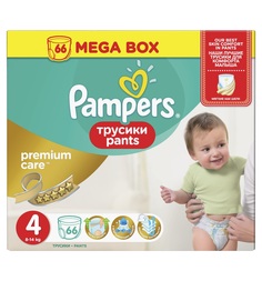 Трусики-подгузники Pampers Premium Care Pants Maxi, р. 4, 8-14 кг, 66 шт