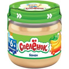 Пюре Спеленок банан с 6 месяцев, 80 г