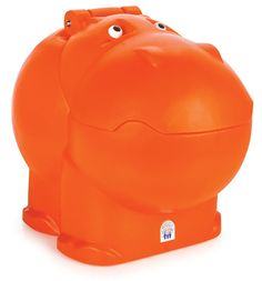 Ящик для игрушек Pilsan Hungry Hipo, цвет: оранжевый