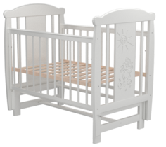 Кроватка Valle Кот 04, цвет: белый