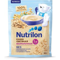 Каша Nutrilon безмолочная Овсяная с 6 месяцев 180 г