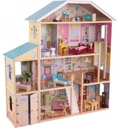 Дом для кукол KidKraft Великолепный особняк с мебелью для Барби Высота куклы 30 см