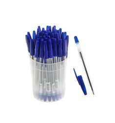 Ручка шариковая Стамм с синим стержнем на масляной основе