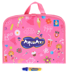 Коврик для рисования AquaArt 1Toy с водным маркером цвет: розовый, 47 х 30 см