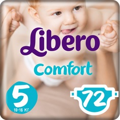 Подгузники Libero Comfort Maxi 5 (10-16 кг) 72 шт.