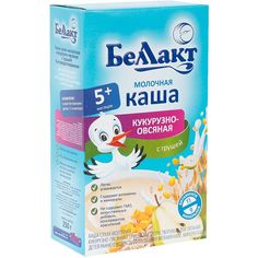 Каша Беллакт молочная кукурузно-овсяная с грушей с 5 месяцев 250 г