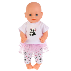 Карапуз, Карапуз, Одежда для кукол (костюм с юбкой "Панда"), 40-42 см