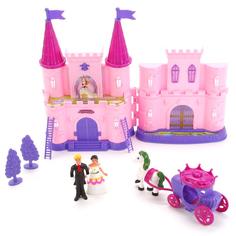 No Name, No Name, Замок для кукол с каретой, лошадью и аксесс., (свет, звук)
